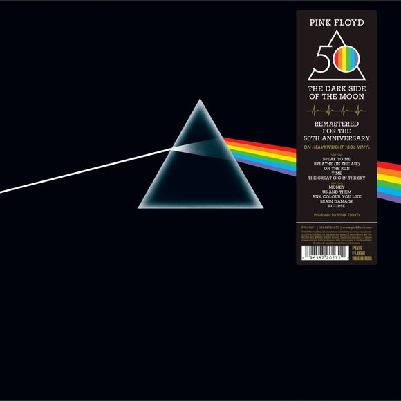 Pink Floyd The Dark Side Of The Moon (50th Anniversary Edition) (180 Gram Vinyl, Sticker, Remastered, Gatefold LP Jacket)