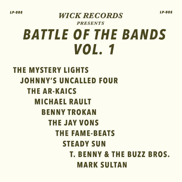 Various Artists Wick Records Presents Battle of the Bands Vol. 1 (BLACK SWIRL VINYL) | RSD DROP