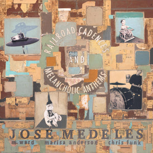 Jose w/ M. Ward Medeles Railroad Cadences & Melancholic Anthems (CLEAR WITH BLACK SMOKE VINYL)