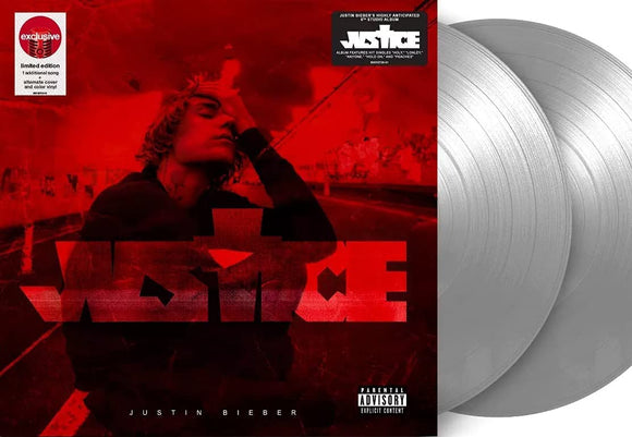 Justin Bieber Justice [Explicit Content] (Limited Edition, Bonus Track, Alternate Cover, Silver Vinyl) (2 Lp's)