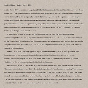 Brad Mehldau Suite: April 2020