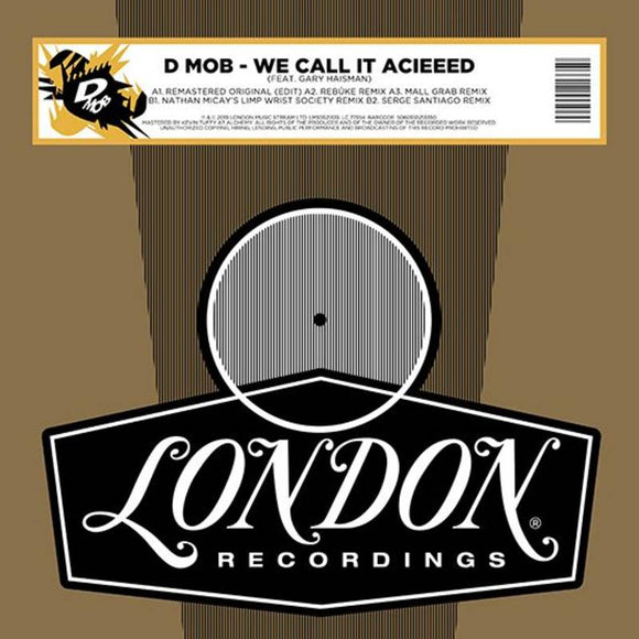 D-Mob We Call It Acieed (Remixes) | RSD DROP