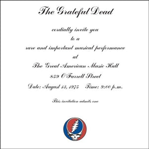 Grateful Dead One From The Vault: Live at the Great American Music Hall, San Francisco 8/13/75