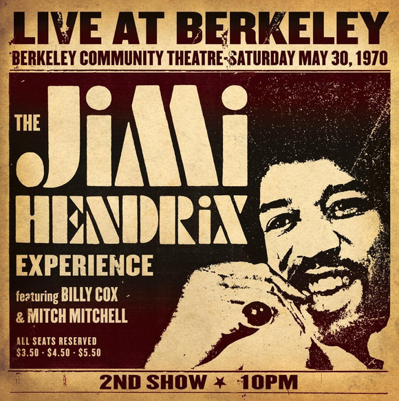 Jimi Hendrix Experience JIMI HENDRIX EXPERIENCE LIVE AT BERKELEY
