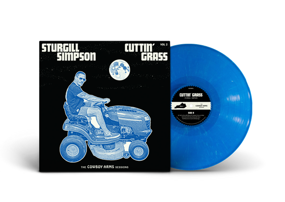 Sturgill Simpson Cuttin' Grass Vol. 2 (Cowboy Arms Sessions) | Indie Exclusive | Blue w/White Swirl Vinyl)
