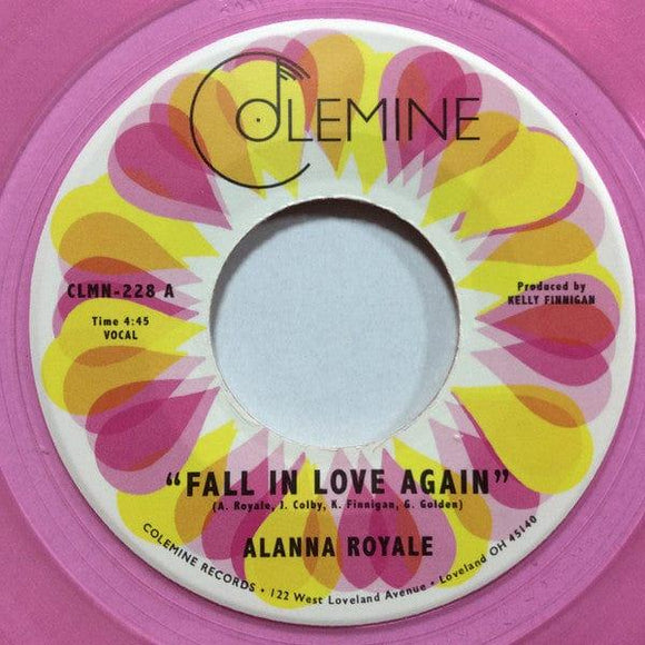 Alanna Royale Fall In Love Again - Transparent Pink (Clear Vinyl, Pink) (7
