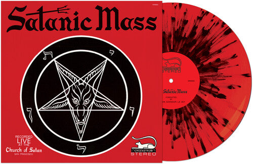 Anton Lavey Satanic Mass - RED/ BLACK SPLATTER