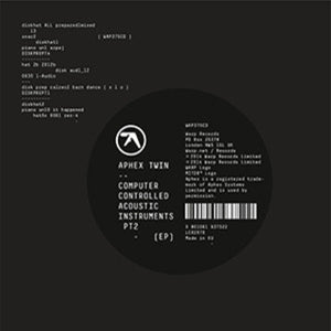 Aphex Twin Computer Controlled Acoustic Instruments PT 2 (Extended Play, Digital Download Card)