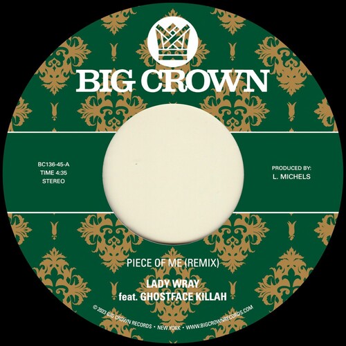 Lady Wray Piece Of Me (feat. Ghostface Killah) b/ w Joy & Pain (Pete Rock Remix) (7